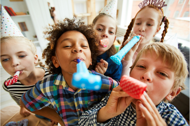 Kids hosting a thank you party for World Kindness Day