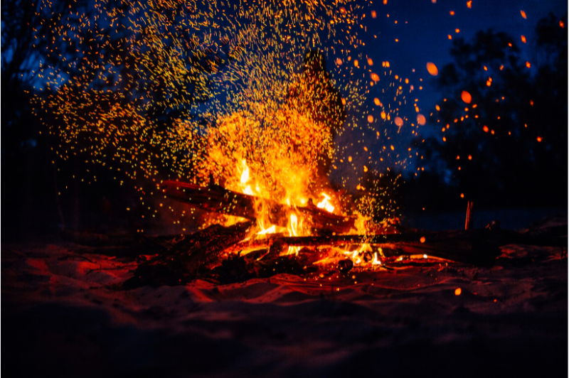 Embers and fireworks posing a risk for kids on bonfire night