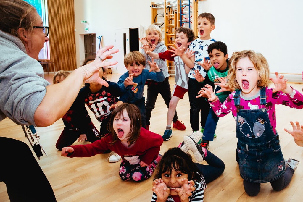 A group of children at an after school club