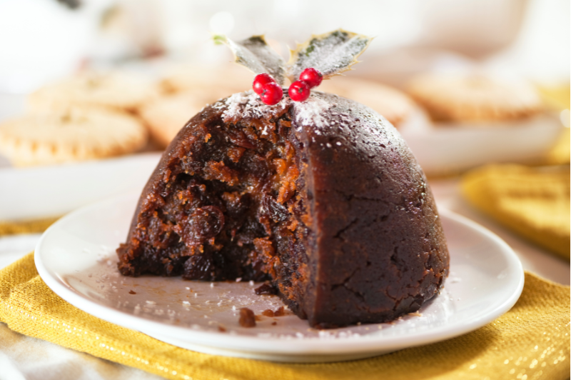 homemade christmas pudding, perfect treat