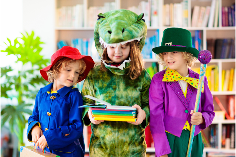 World Book Day, children dressed up